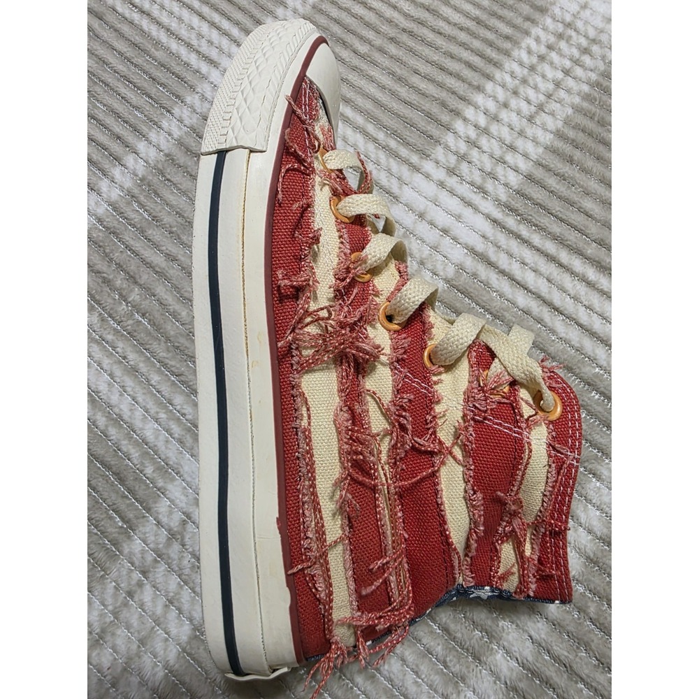 Converse Chuck Taylor American Flag Sneakers Mens 6 Womens 8 Distressed High Top